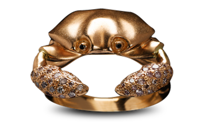 Solange Azgury Partridge Cancer ring. Read more at TheNuminous.net