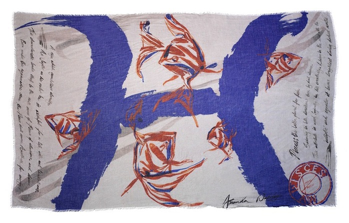 Cashmere Pisces scarf by Amanda Wakely featured on TheNuminous.net