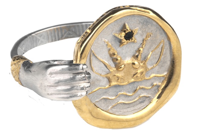 Capricorn identity ring by Louise Androlia and Jessica De Lotz featured on TheNuminous.net