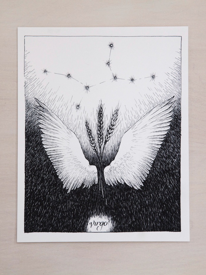 Wild Unknown Virgo print. Read more at TheNuminous.net
