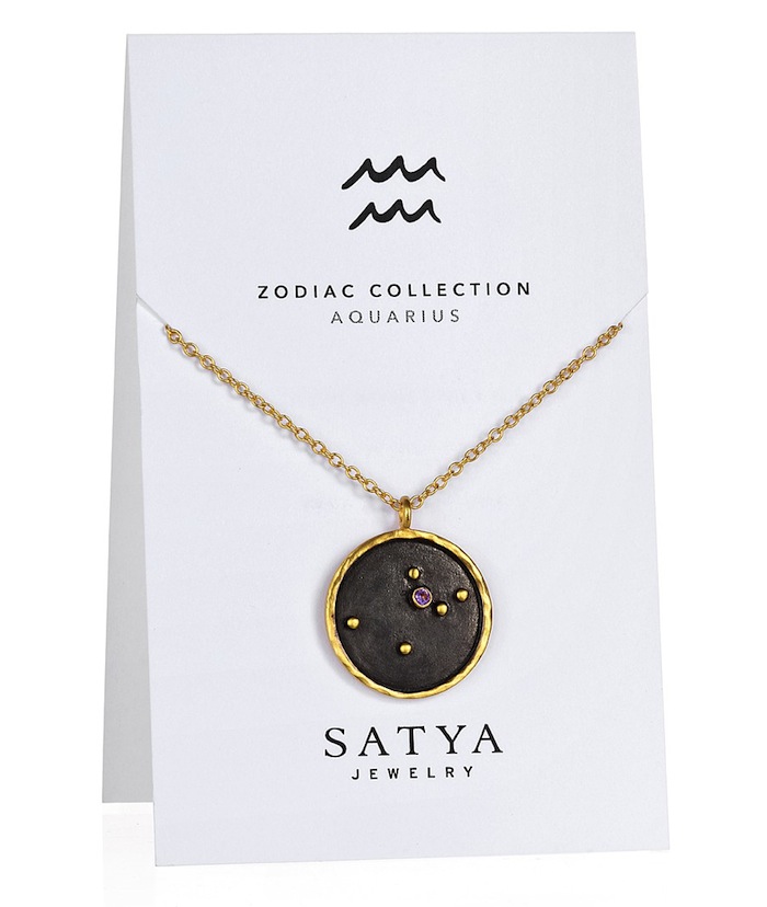 Satya Zodiac necklace for Aquarius featured on TheNuminous.net