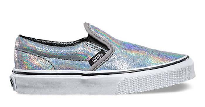 Iridescent silver vans on The Numinous 