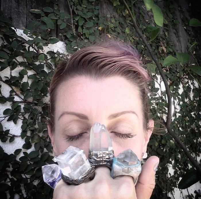Quartz crystals rings by Adina Mills on Thenuminous.net